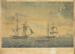 Brigg 'Seagull' bukseres til Kristiansand av 'Lougen' [Akvar