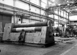 Platevalse i det store plateverkstedet ved Myrens verksted