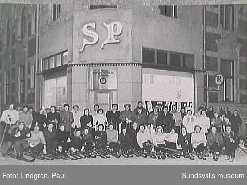 Skidutflykt arrangerad av SP (Sundsvalls Posten) samt skidklubben Vidar.