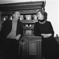 Hjemme hos Alfred Maurstad.