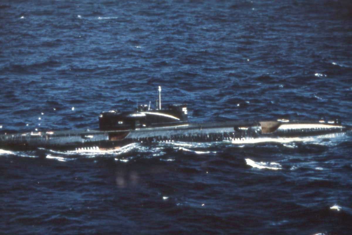 Russisk ubåt av Juliett - klassen.