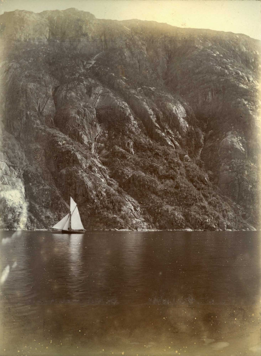 Skøyte segl fjord fjell