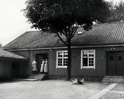 Moss sykehus i Sykehusgata 5 i Moss, fotografert i tidsromme