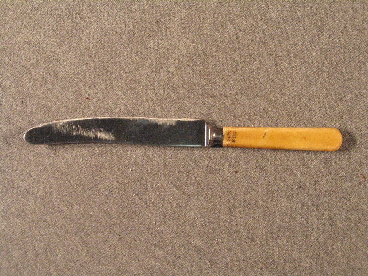 Bordkniv i stål med bakelittskaft