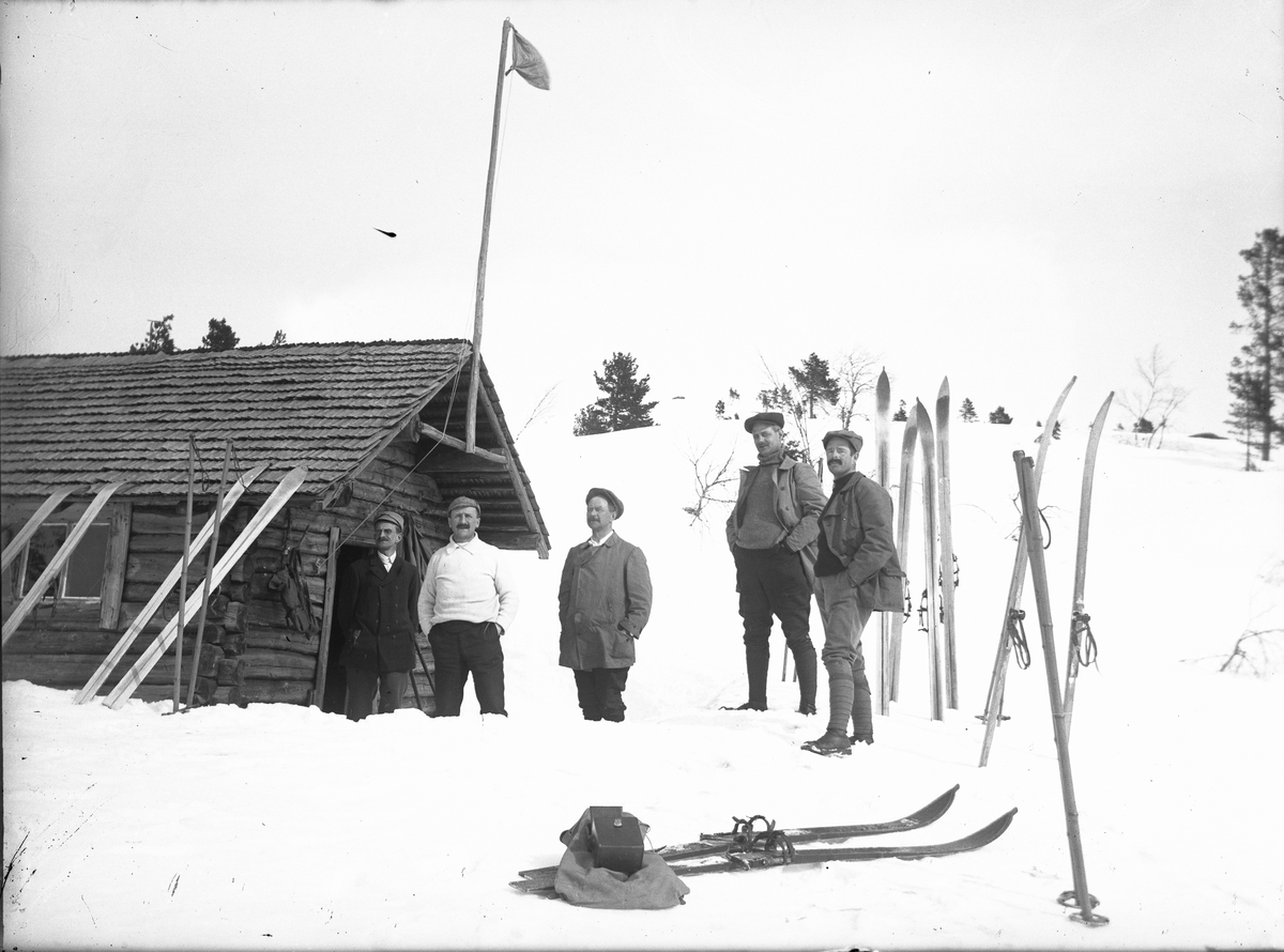 Fem karer ved hytta i Måvann, Tørdal