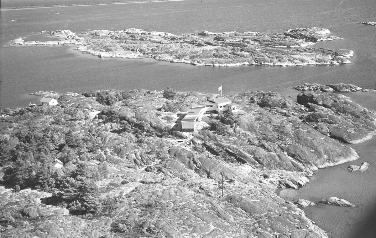 Flyfoto fra Kragerø 14/8-55