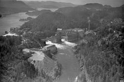 Ulike Widerø flyfoto Skien kommune, Skotfoss