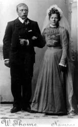 Brudebilde av Kristian Olsen Valø og Oldine Olsdatter Ramsta