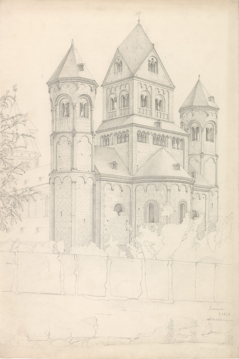 Klosterkirken Maria Laach [Tegning]