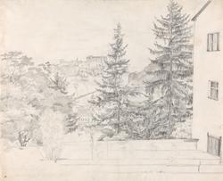 Utsikt fra kapusinerklosteret mot Festung Hohensalzburg, Sal