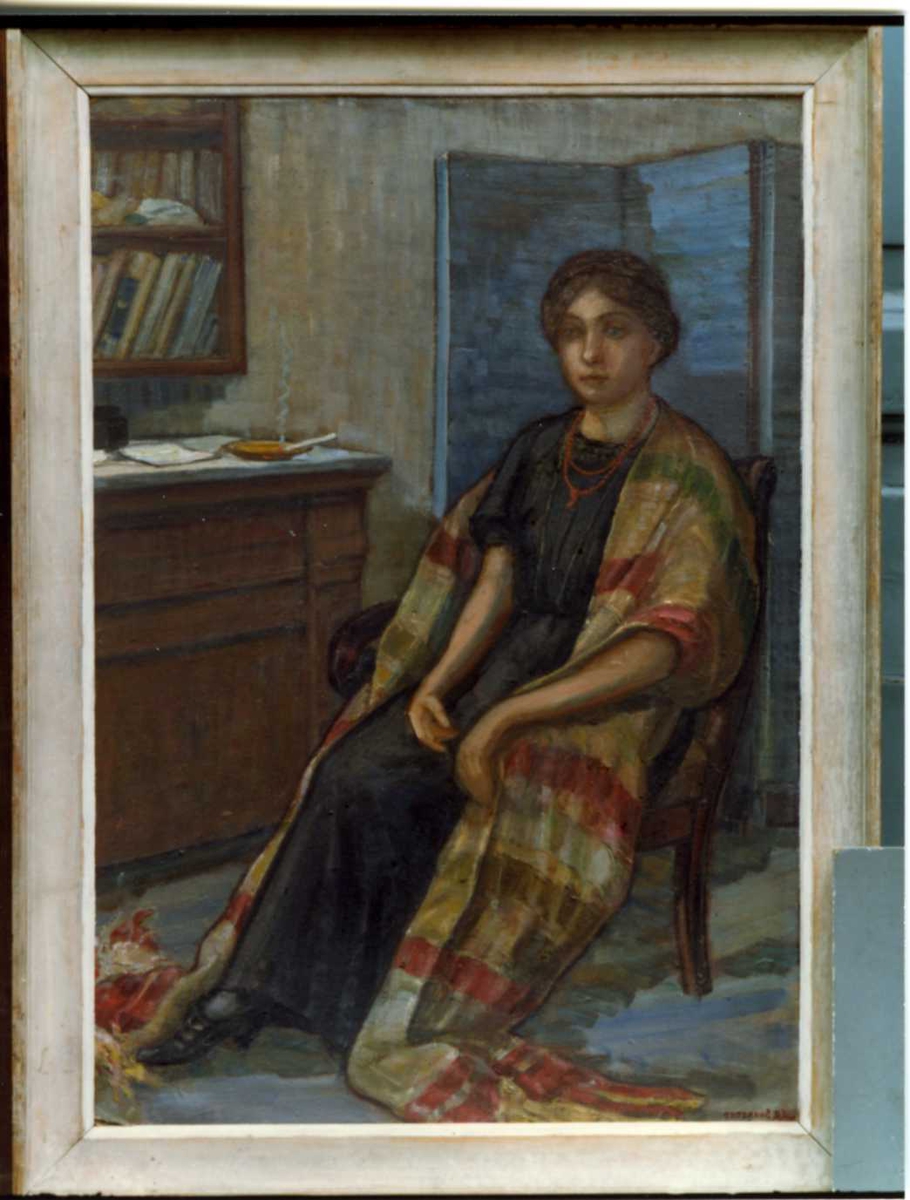 Maleri, kvinne, portrett