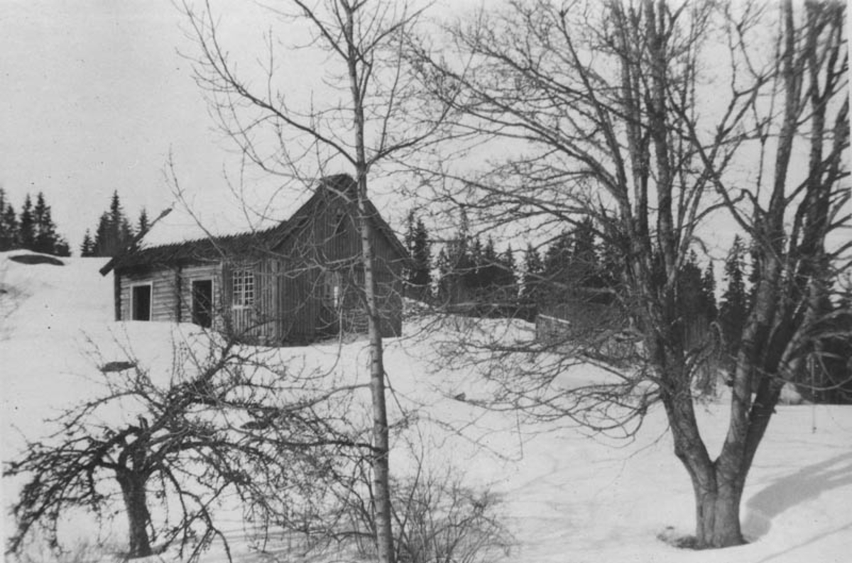 Søndagsmotiv ved Vangen,  vinter 1923/24.