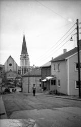 Molde kirke, Molde kirke, Kirketårnet under bygging.