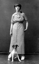 PORTRETT, UKJENT PIKE, RUSS, RUSSELUE, RUSSESTOKK, HUNDTidli