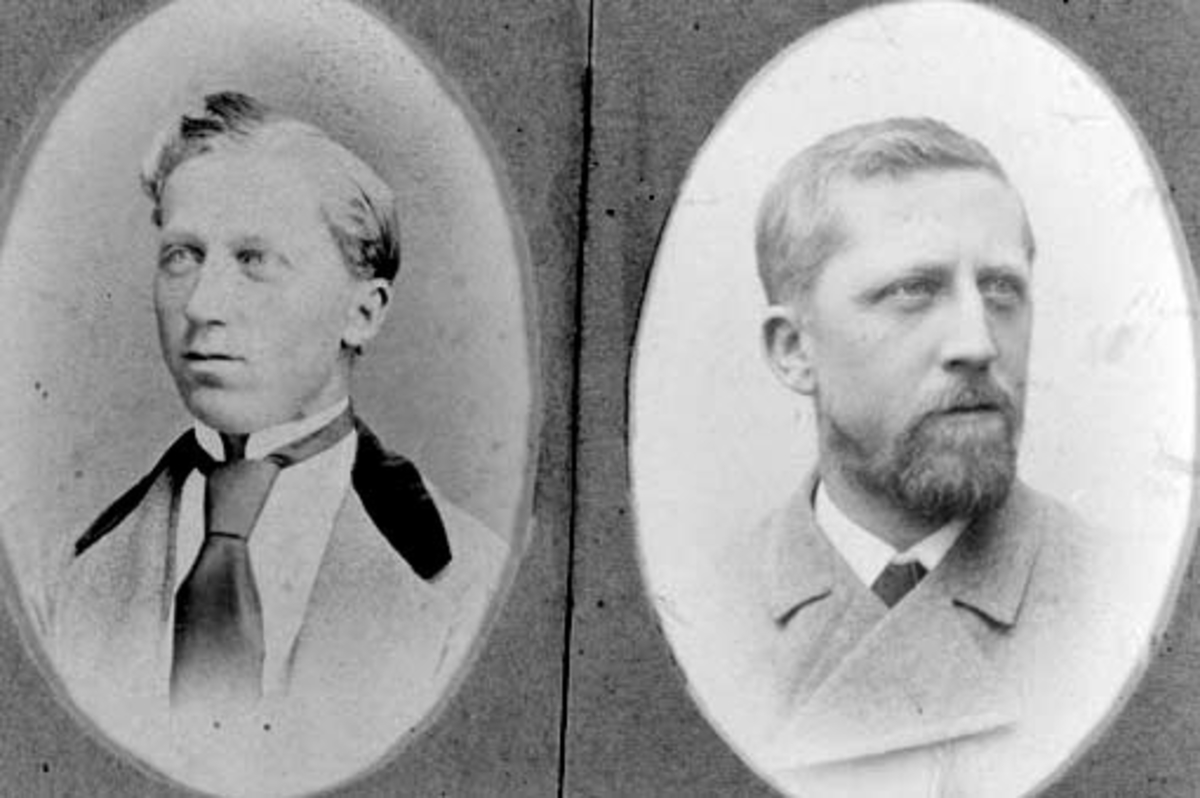 Bernhard Julius Evensen Mengshoel (1851-1932) og Hans Evensen Mengshoel (1856-1942).