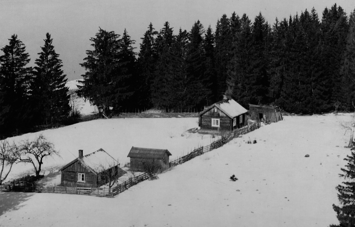 Stranda (Ringstadeie) Husmannsplass under Ringnes. Flyfoto ca. 1960 ...