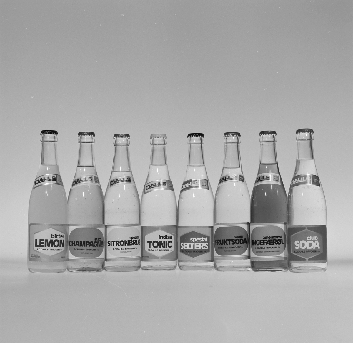 Brusflasker fra E.C. Dahls Bryggeri (Aktiebryggeriet E.C. Dahls)