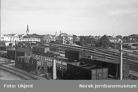 Oversiktsbilde over Kristiansand stasjon