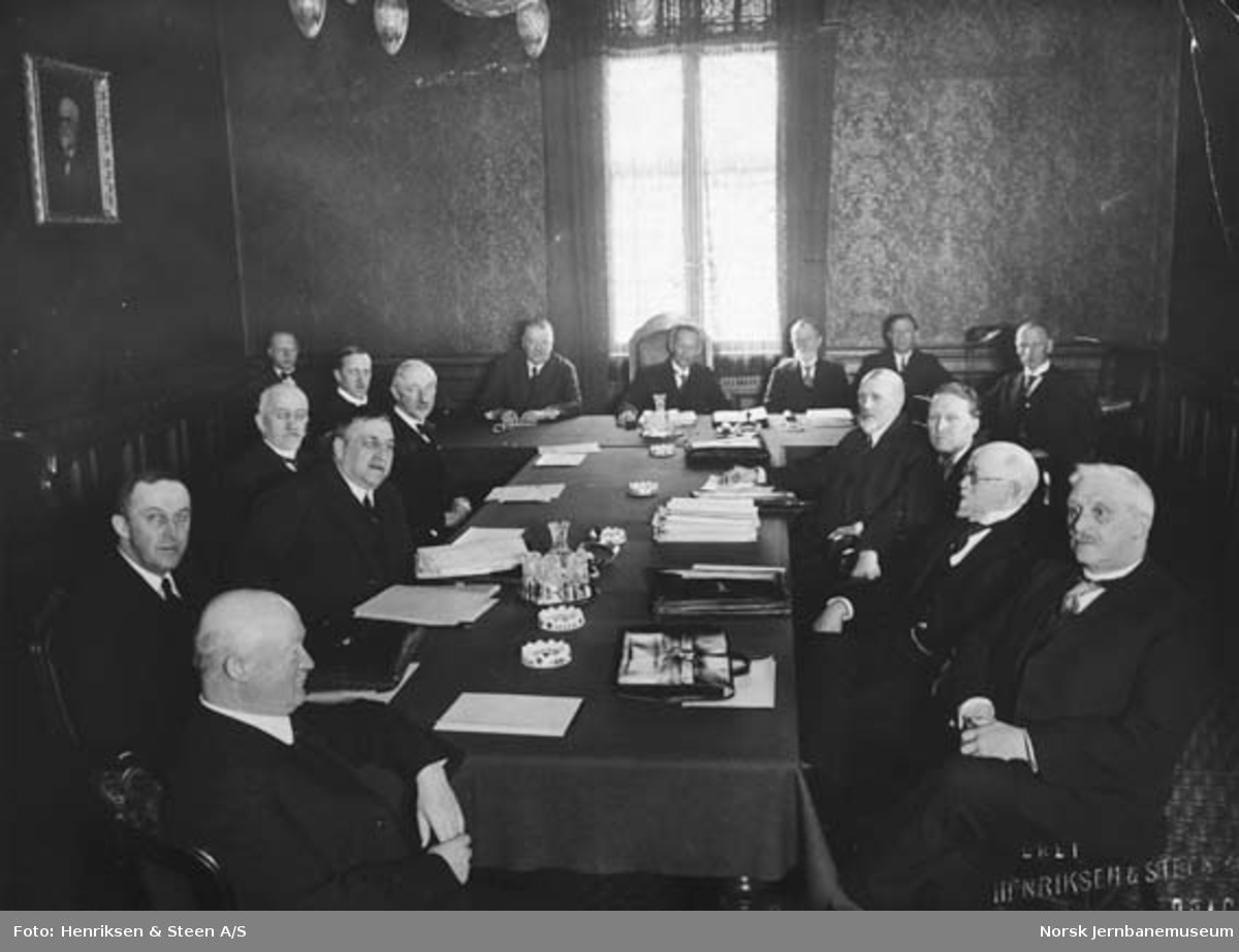 Møte mellom NSBs distriktssjefer i Oslo i 1931