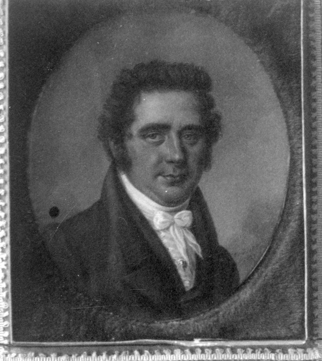 Portrett, Johannes Thomassen Heftye (1792-1856), kjøpmann, malt av Fränckl , 1827.