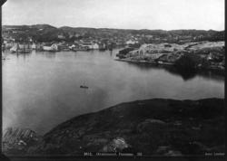 Panorama av Nordlandet og Vågen, Kristiansund ca 1878-1890.
